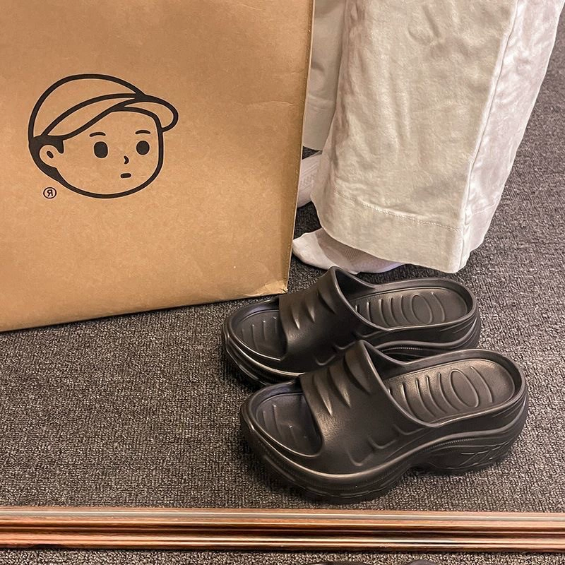 Модные женские сандалии, женские тапочки из ЭВА, летняя верхняя одежда, женские шлепанцы, пляжная обувь, домашние сандалии и тапочки на толстой подошве.