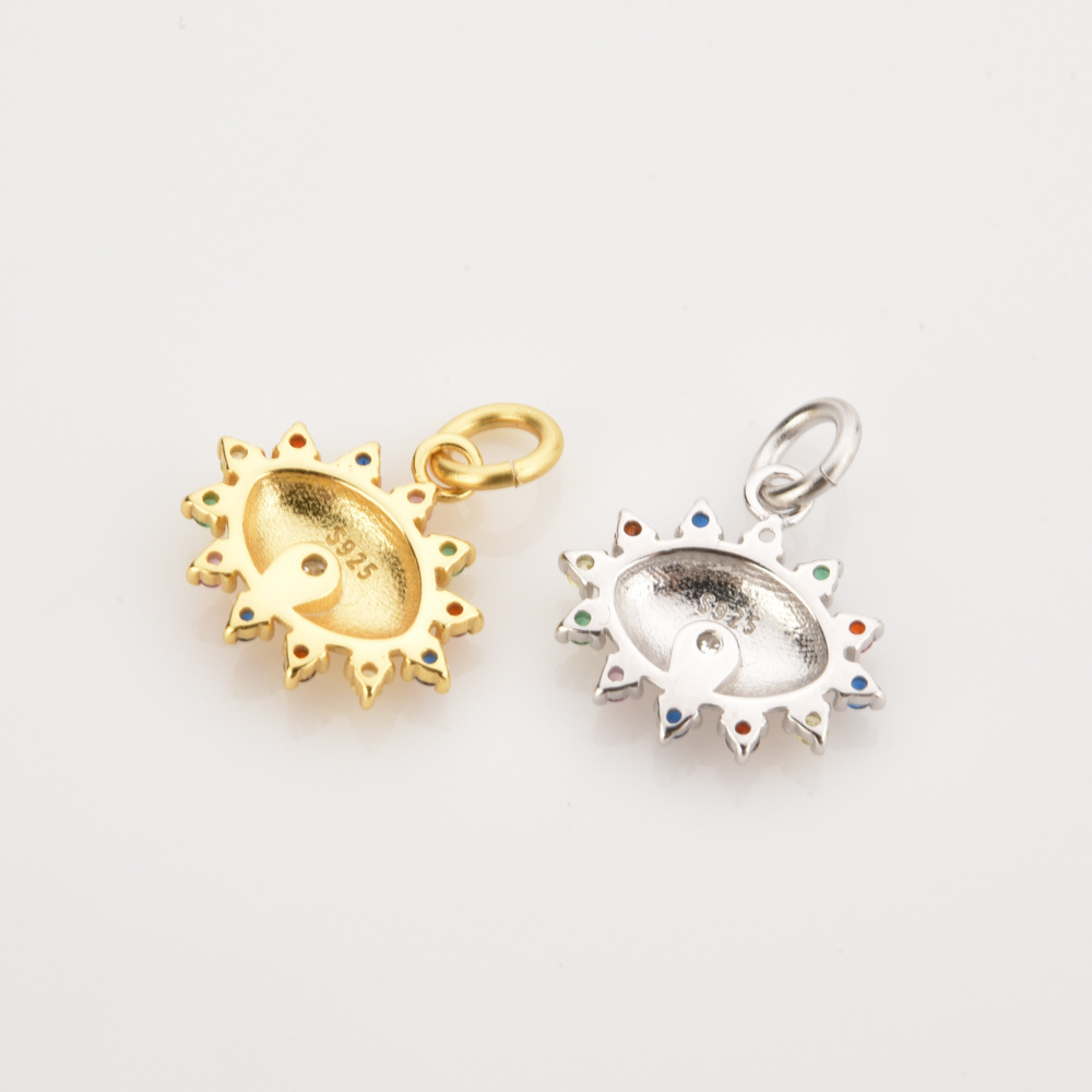 925 Sterling Silver Material Geometric, Animal Pattern 1 Piece 12 * 14mm 8*12mm 925 Sterling Silver Geometric Animal Pendant