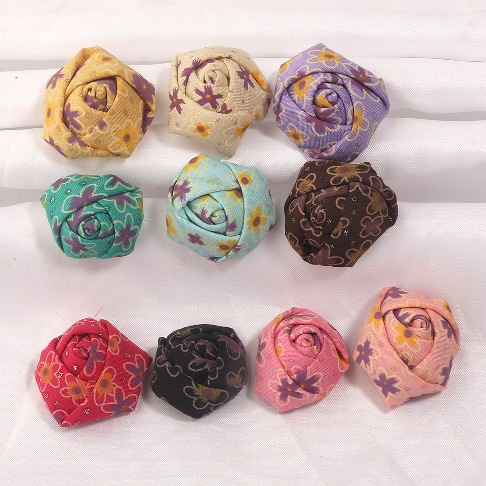 4cm three-dimensional handmade rose bud accessory for DIY hair accessories, bridal bouquet, corsage, and small floral decorations