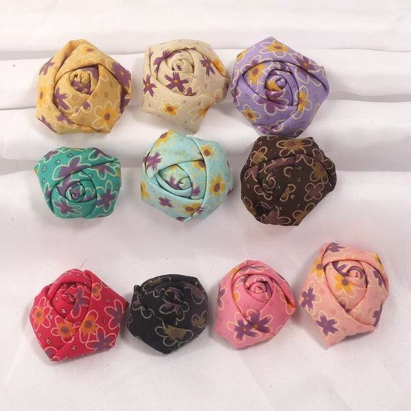 4cm three-dimensional handmade rose bud accessory for DIY hair accessories, bridal bouquet, corsage, and small floral decorations