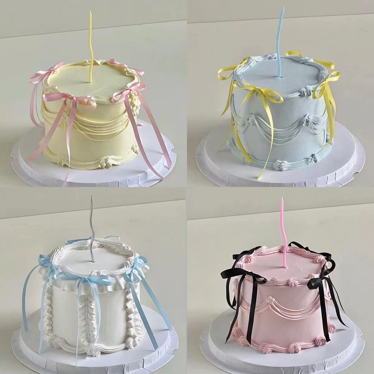 Ballet Style Ribbon Bow Cake Decoration DIY Accessories Decoration Christmas Atmosphere Pendant