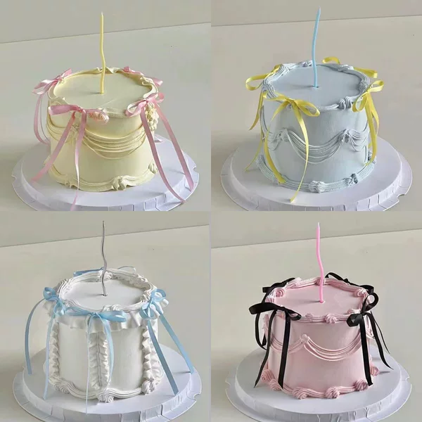 Ballet Style Ribbon Bow Cake Decoration DIY Accessories Decoration Christmas Atmosphere Pendant