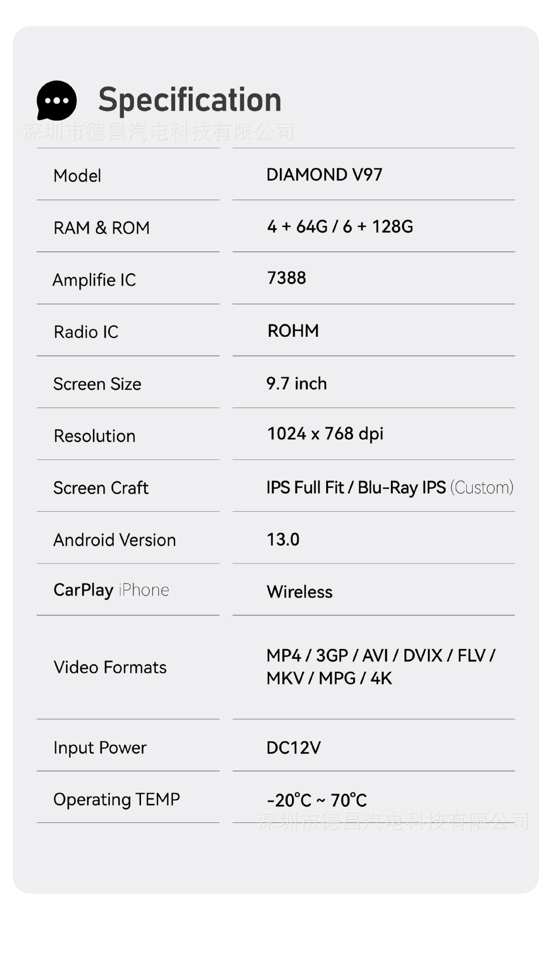 Cross-border 9.7 inch Android universal host large screen navigator GPS car bluetooth display dual knob player