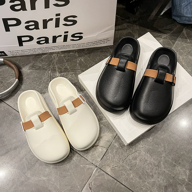 Тапочки из ЭВА на толстой подошве для женщин, которые можно носить дома и на улице, модные тапочки в корейском стиле, повседневные и универсальные сандалии Birkenstock.