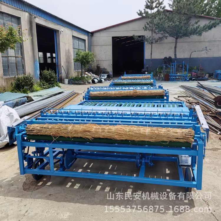 沙漠治理草方格 畜牧养殖草席机不跳线 防风治沙芦苇稻草编织机