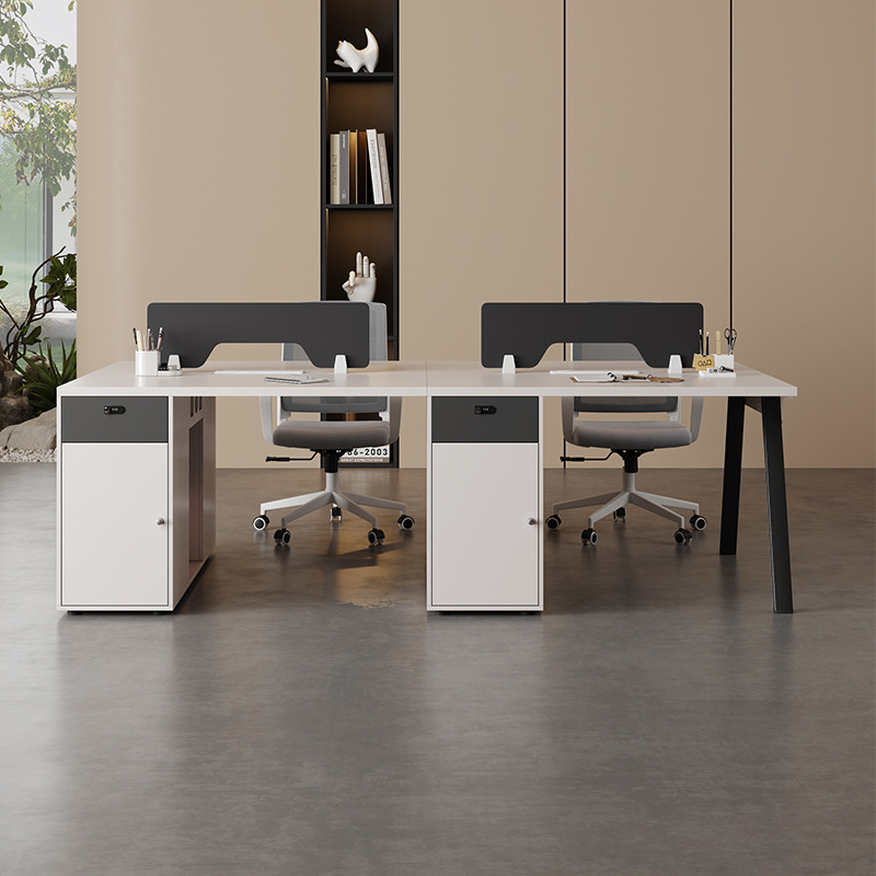 Mesa de personal mesas y sillas combinación simple moderna 2 pares 4 4 6 muebles de oficina personal estación de oficina