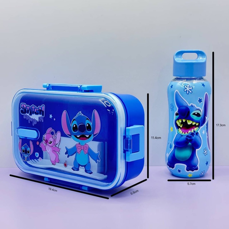 新しいかわいい漫画ランチボックスウォーターカップセット 2 ピース断熱バッグ付き学生学校弁当箱弁当箱|undefined