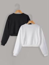 S 44151 Short Sleeves Loose Casual Hoodie �̿��������