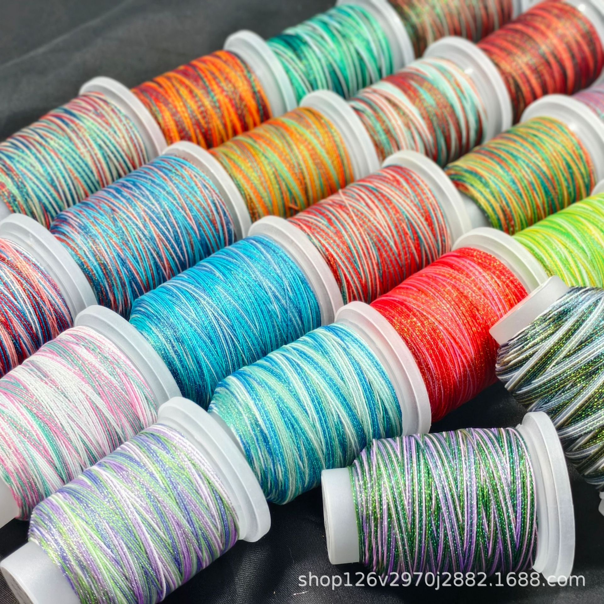 6股段染星空蜡线五彩蜡线手工编织线材一卷180米