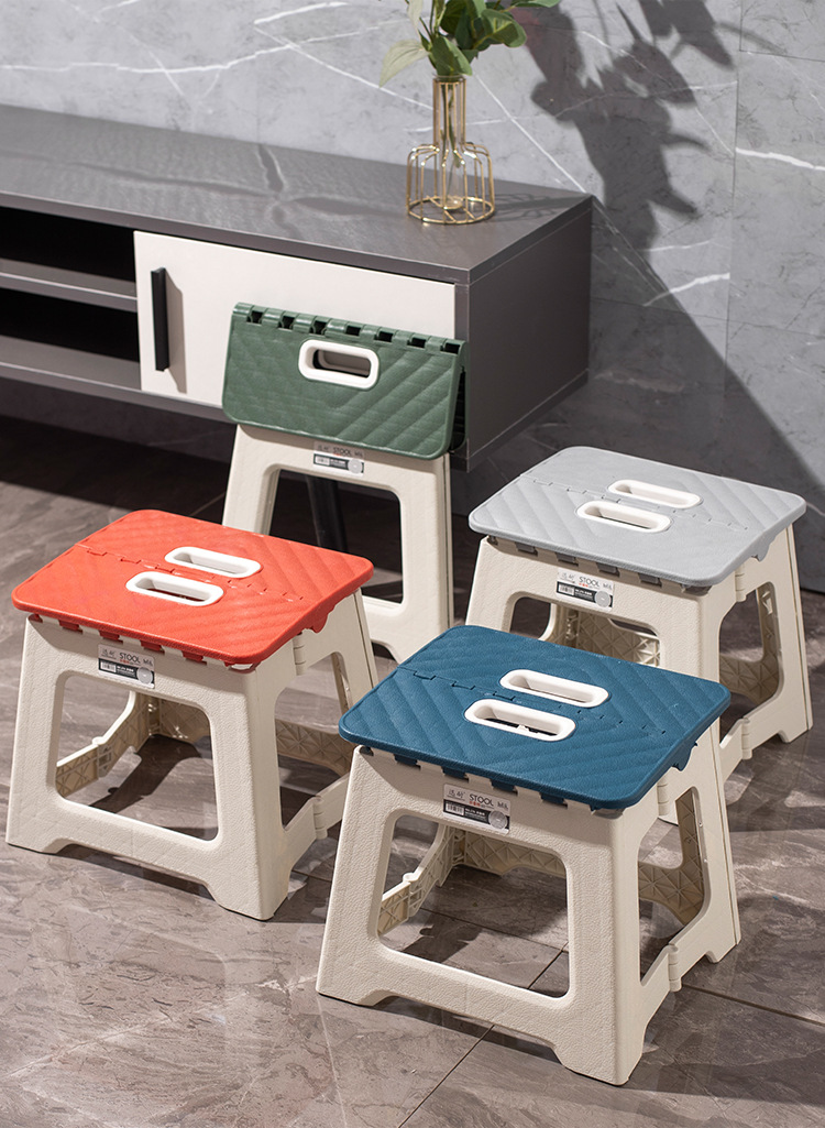 Extra thick entertainment portable plastic folding chair patio outdoor adult and children folding stool fishing train mini small