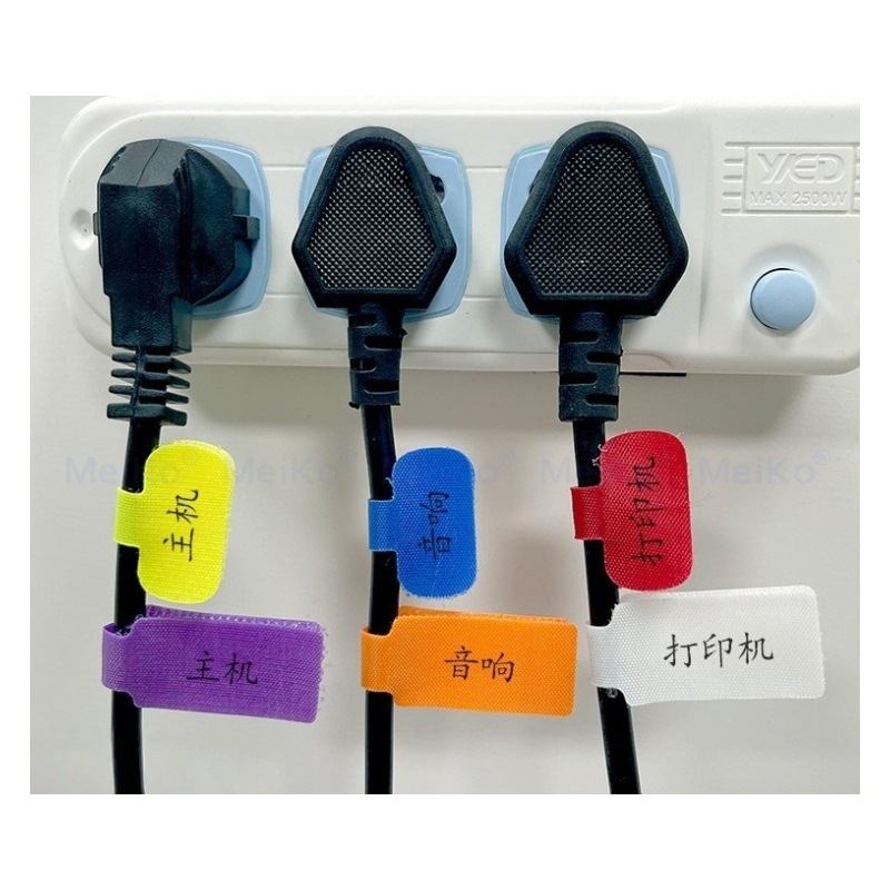 Etiquetas Organizadoras de Cables de Velcro Escribibles de Nylon para Cables image 5