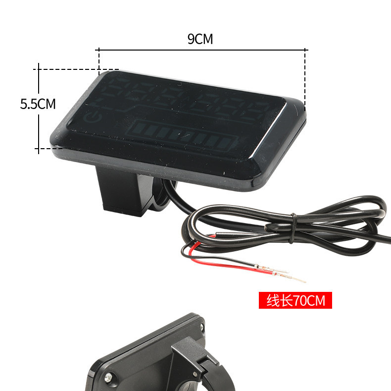 Electric Vehicle Lithium Battery Lead-Acid Battery 48V60V72V Adjustable Universal Power and Voltage Display Meter