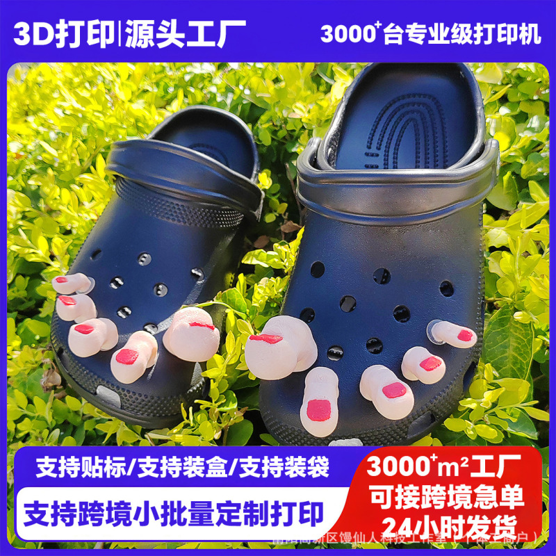 10Pcs Horror-Themed Shoe Charms for Christmas and Day of the Dead, Quirky Detachable Toe Decorations, Niche Summer Shoe Accessories