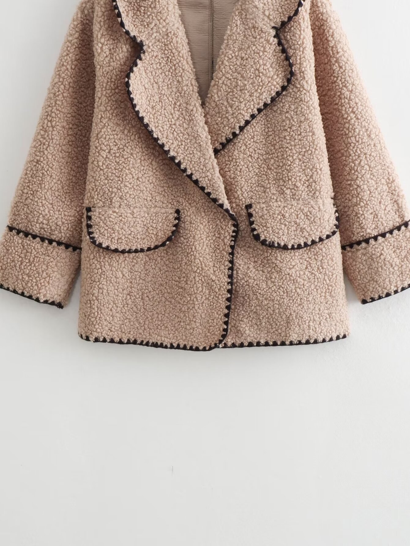 Damenjacke Mit Lammfelloptik Für Den Herbst Und Den Winter_voghion.com