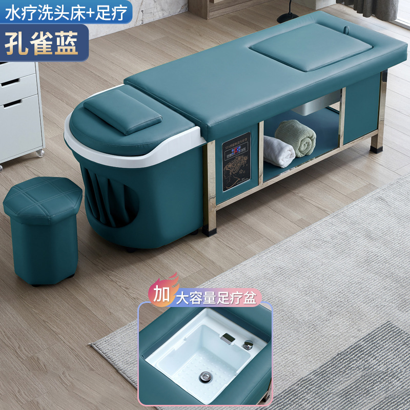 Peacock Blue - Cama de lavado de cabeza + ciclo de agua