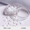 Three dimensional white accessory for manicure flower-shaped, Japanese mixed nail decoration, new collection