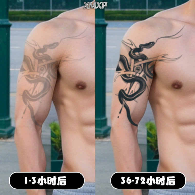 Herbal waterproof retroreflective tattoo stickers, long-term effect, print