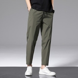 Мужские летние тонкие дышащие спортивные прохладные штаны для отдыха, свободный прямой крой