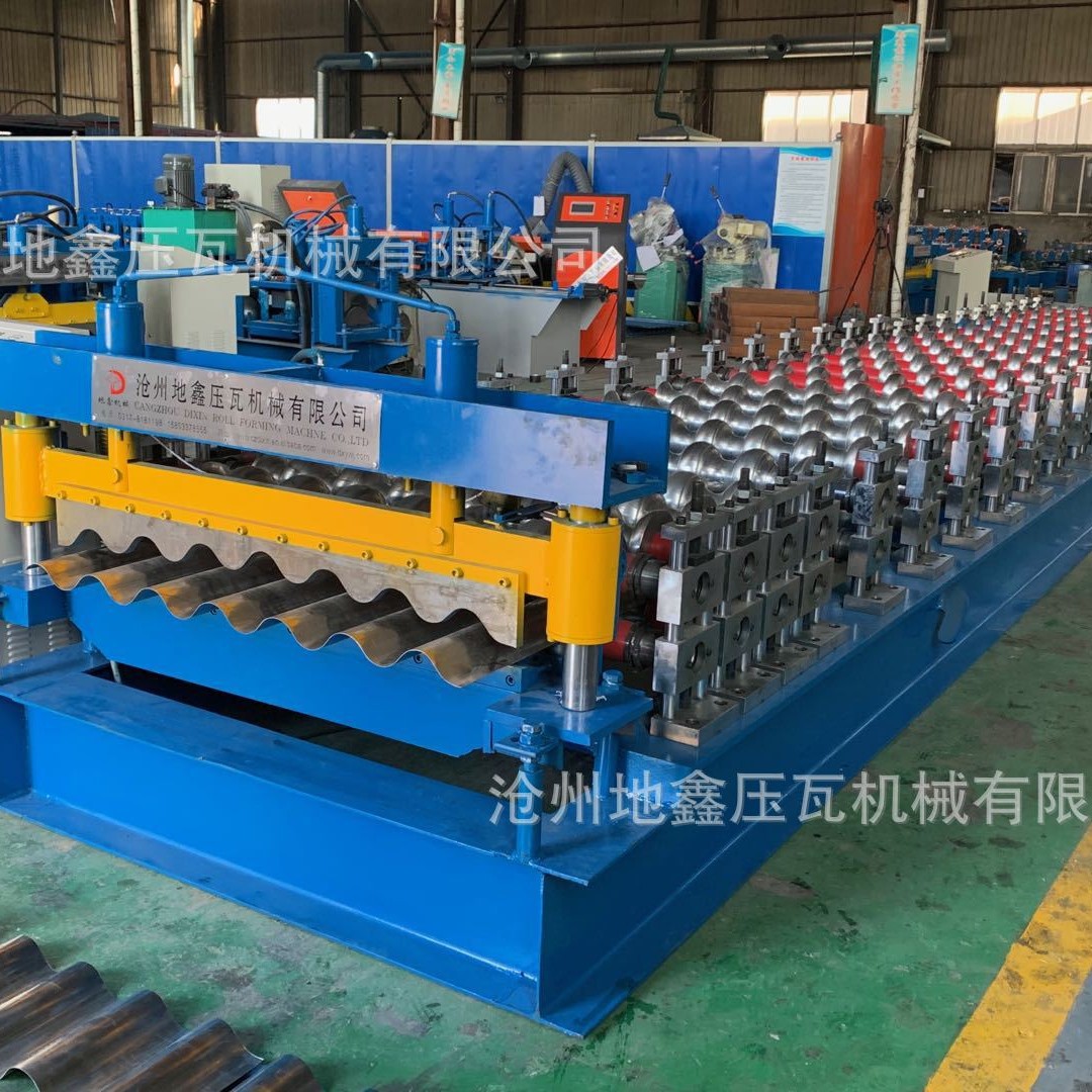 彩钢780大圆弧设备压瓦机 沧州地鑫压瓦机  冷弯成型机