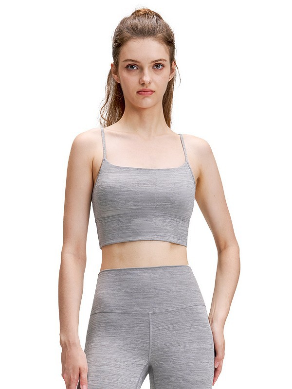 cinturón de hombro delgado desnudo yoga ropa interior lu lu mujer espalda gran U cuello de fitness bra strap absorción secado rápido sujetador deportivo