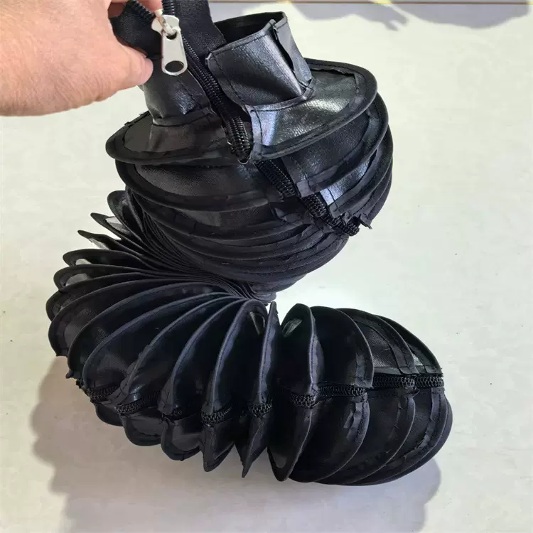 定制车床帆布伸缩式油缸保护套圆形液压油缸防尘罩拉链式