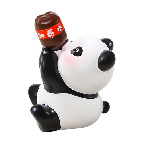 Happy Ton Ton Desk Miniature Cute Animal Cartoon Figurine Car Center Console Resin Ornament Birthday Gift