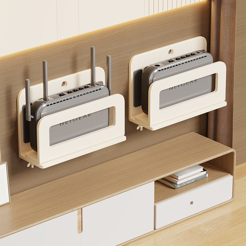 Estante de Almacenamiento para Router y Decodificador, Retráctil, Sin Perforación, para Pared