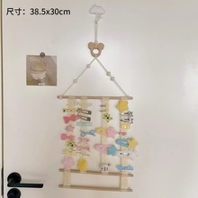 儿童发夹收纳女童发饰发箍宝宝头饰发卡壁挂卫生间墙上夹子展示架