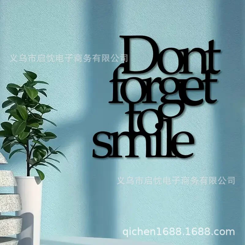 Temu взрывные модели висячие буквы декоративные настенные украшения настенные украшения дома металлические изделия из железа и черный силуэт