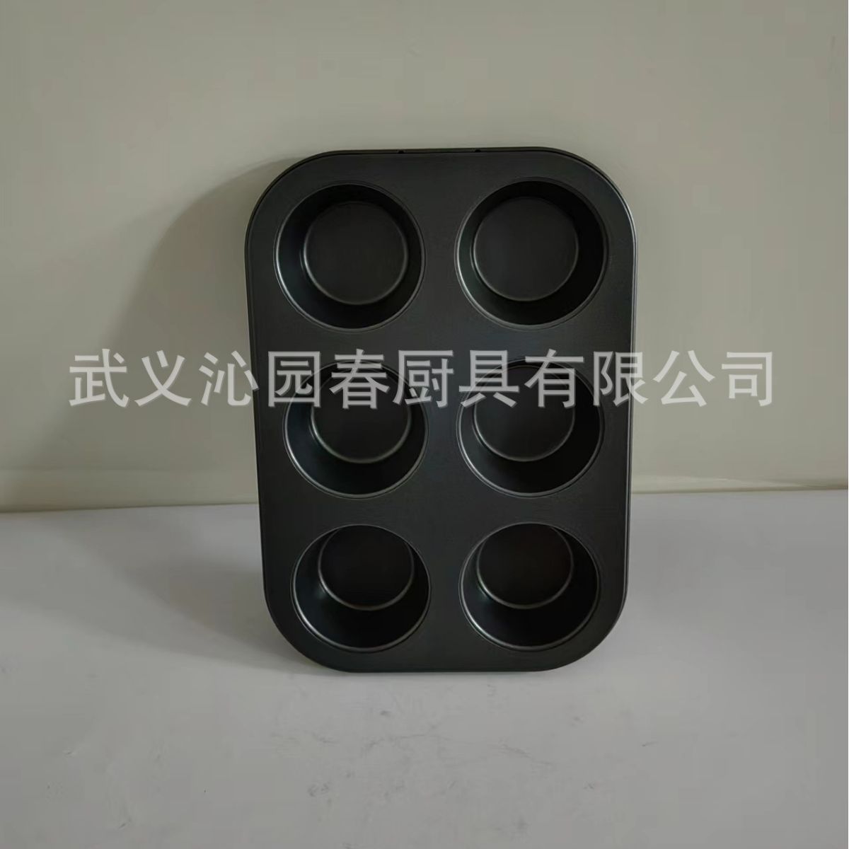 工厂批发烘焙模具不沾蛋糕模烤盘圆形小6杯马芬杯碳钢蛋糕模直销