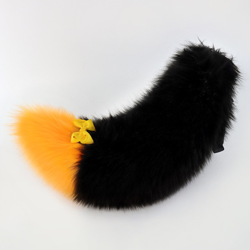 ハロウィーンの手作り獣の尾のぬいぐるみのふわふわした尾の多色のシミュレーション犬の尾Lolitaキツネの漫画の装飾|undefined
