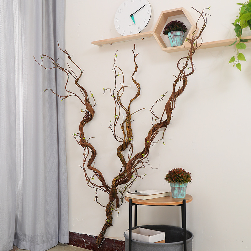 Artificial Tree Vines, Dead Vines, Rattan Vines, Branches, Green Plants, Wall Background, Flower Vines, Forest-Style Landscaping Decoration for Indoor Use Artificial Tree Vines, Dead Vines, Rattan Vines, Branches, Green Plants, Wall Background, Flower Vines, Forest-Style Landscaping Decoration for Indoor Use