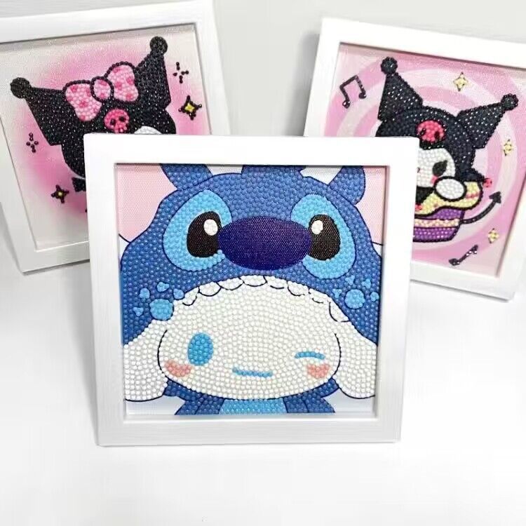 Nuevo dibujo de diamante infantil de labu diy pegatinas de diamante con marcos de fotos hechas a mano diy puzzle pegatinas de mampostería image 198