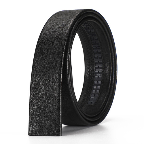 Belt without head, men's two-layer cowhide automatic buckle, headless belt, men's buckle-less belt, trousers with strip 3.5cm wide