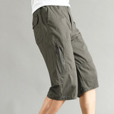 Мужские летние штаны, универсальные дышащие шорты для отдыха, свободный крой, для среднего возраста