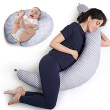 亚马逊婴儿喂奶枕弹力U型孕妇哺乳枕可拆卸溢奶枕学坐枕躺睡神器