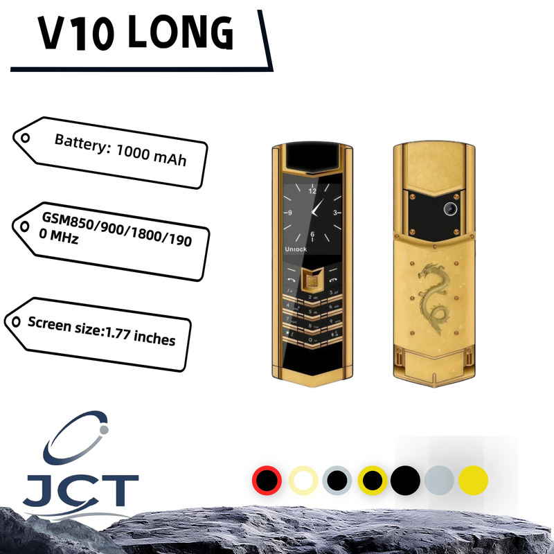 Cross-Border Mobile Phone V10 Dragon Non-Smartphone Straight Gsm Button Phone Elderly Phone Spare Phone New