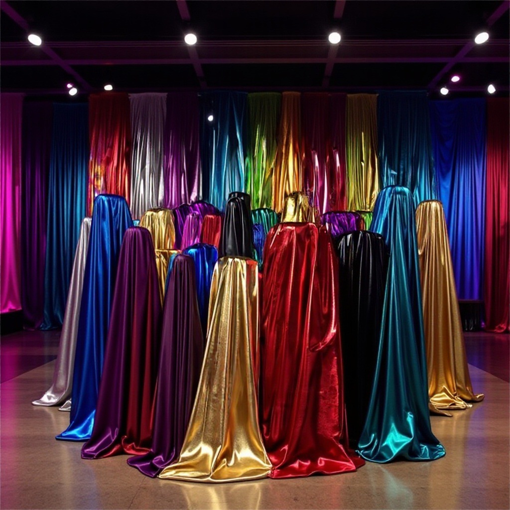 四面弹氨纶烫金面料虎门现货玩具服装舞台饰品装饰泳装皮裤布料