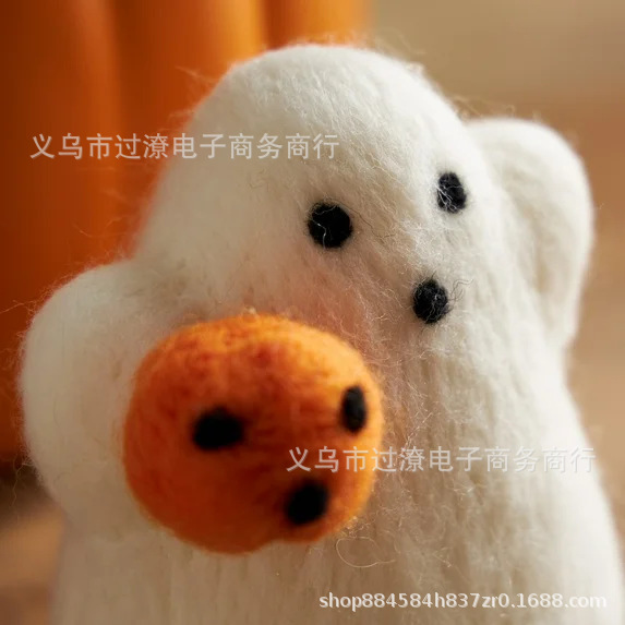 跨境创意 Felt Ghost Tabletop Decoration 南瓜幽灵毛毡装饰礼物|undefined