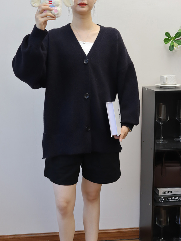 韩版宽松高级感气质毛衣外套2025秋冬新款软糯慵懒风针织开衫女潮|undefined