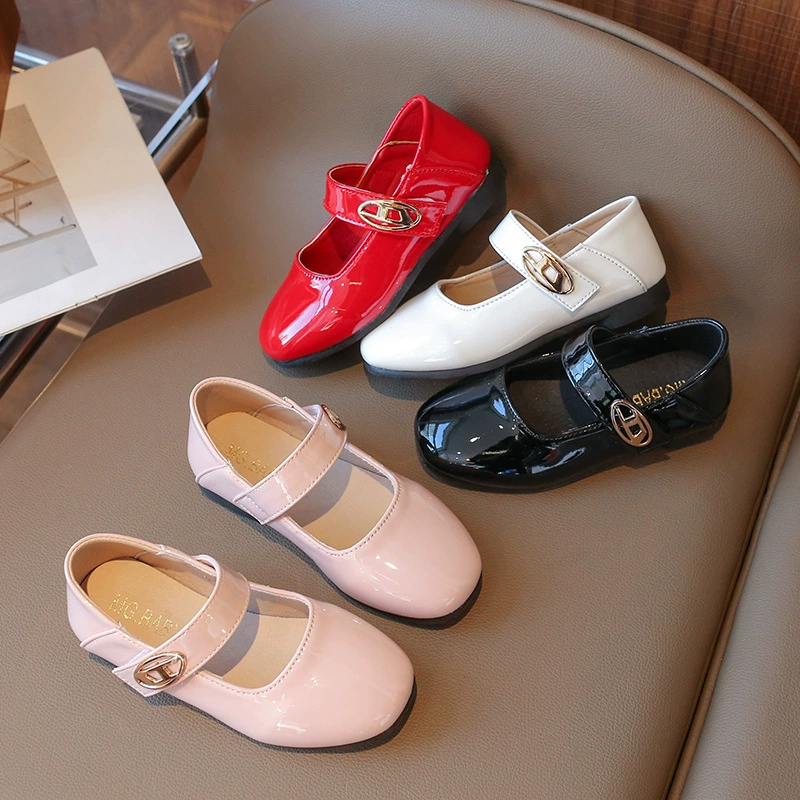 Children's shoes for leather shoes for princess, Korean style, soft sole
