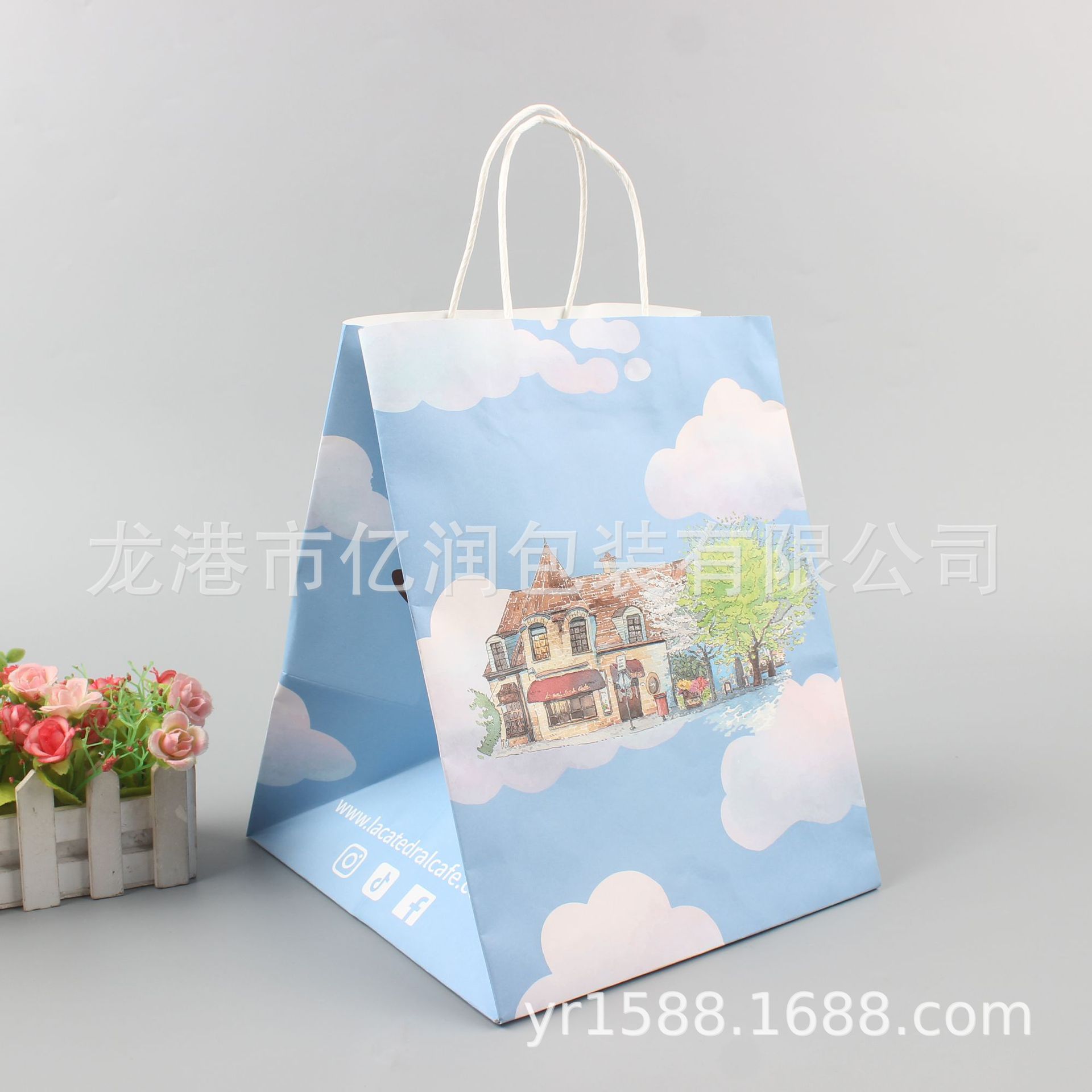 服装礼品购物袋伴手礼纸袋手提袋牛皮奶茶外卖打包袋环保可降解