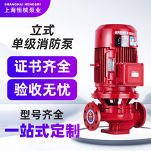 恒械定制单级消防泵室外消火栓水泵增压机组长轴消防泵立式消防泵