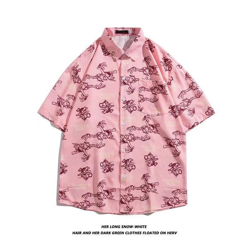 Camisa de manga corta para hombres 2022 nueva camisa floral delgada de secado rápido de moda suelta media manga estilo Hong Kong Ruan media manga guapo