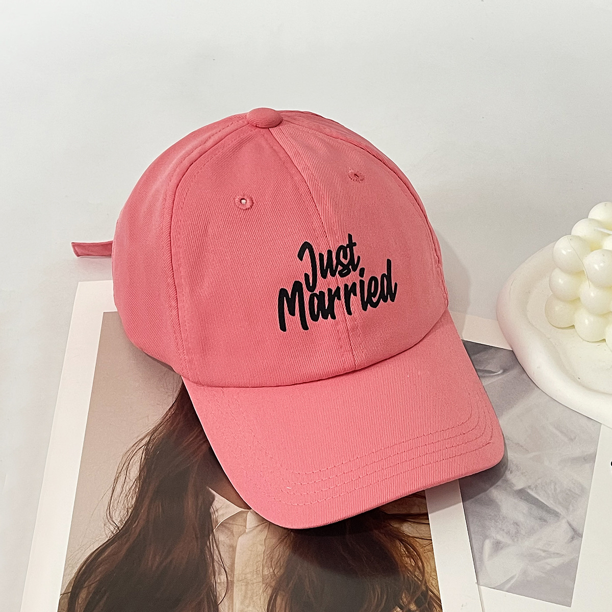 Unisex Just alphabet embroidered baseball cap Soft top with casual outdoor sports sun protection_voghion.com