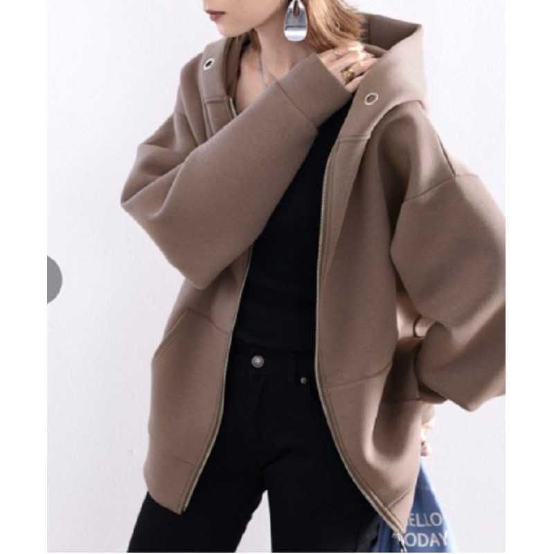 Three-Color 2026 Autumn and Winter New Style Cardigan Zipper Sweatshirt, Loose Fit, Slimming, Fashionable Ins-Style Women's Trendy Top