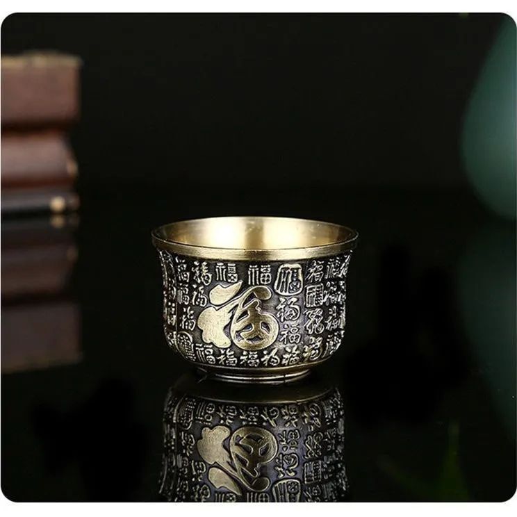 Pfaff Tea Set Antique Retro Tea Set Ornaments Teapot Tray Set Cup Teapot Metal Crafts Wholesale