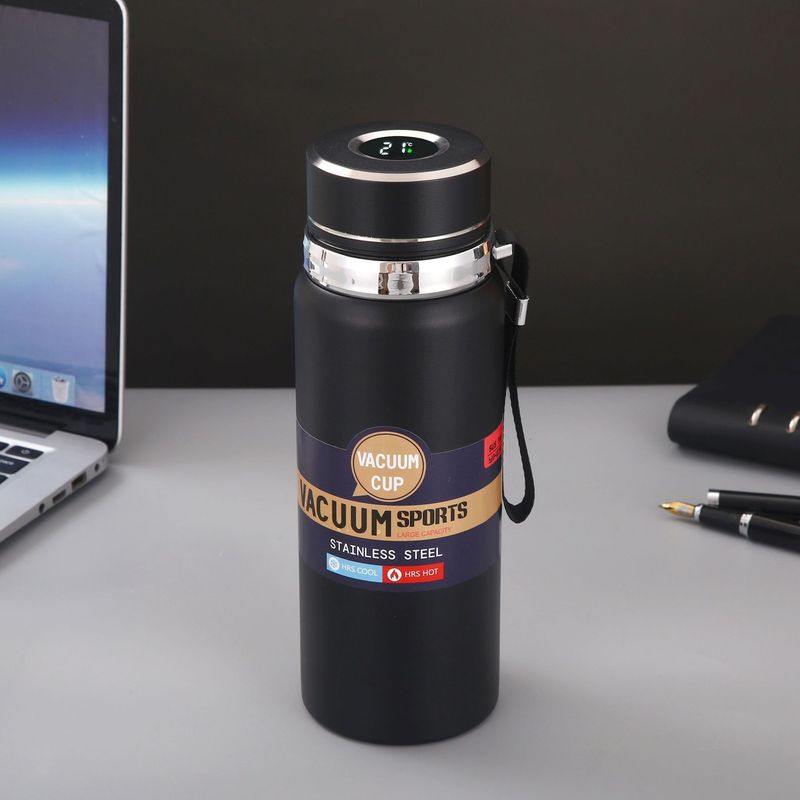 新型304ステンレス知能顕温保温カップ茶水分離泡茶カップ屋外携帯運動水筒|undefined