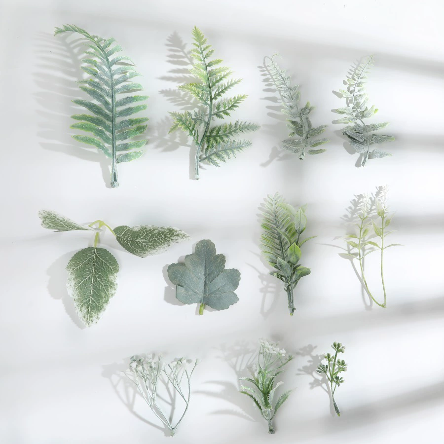 Искусственные листья для декора: аксессуары для корсажей, букетов, головных уборов, DIY-украшений, свадебных композиций