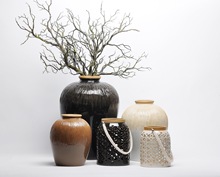 维欧VEIO花瓶摆件客厅内外室插花陶瓷花器工艺品新房